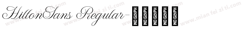 HiltonSans Regular字体转换